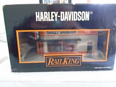 ✅mth Railking Harley Davidson Opposite Corner Store City Building! Motorcycle • $150.22