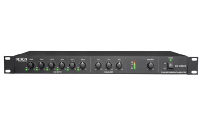 Denon DN-306XA 6-Channel Mixer Single-Channel 120W Power Amplifier Inc Warranty • £69.95