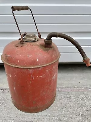 Vintage Eagle Metal 5 Gallon Gas Can NLHB • $25