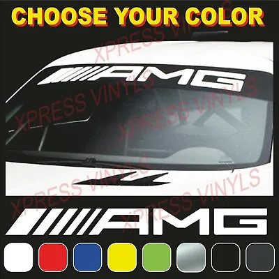 AMG Mercedes Benz Windshield Vinyl Decal Window Vehicle Sticker • $33.91