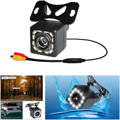 $12.35 • Buy  170º Car Rear View Reverse Backup Parking Camera Waterproof Night Vision 12 LED
