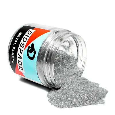 2oz Chrome 0.002  Silver Micro Metal Flake - Solvent Resistant Glitter • $22.95