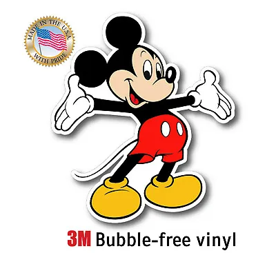 Mickey Mouse Kids Cartoon Decal Sticker 3m Usa Car Truck Vehicle Window Wall • $3.79