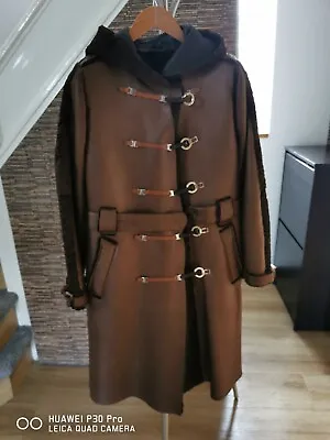 Ladies Real Shearling Sheepskin Leather Coat. Real Natural Fur Coat Size M • £230
