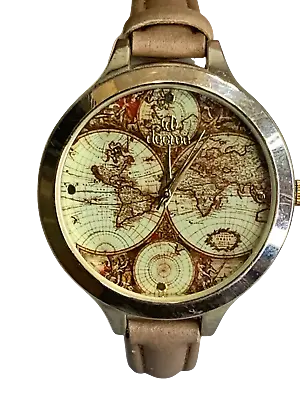 DECREE Womens Watch With World Map Face   • $24.99
