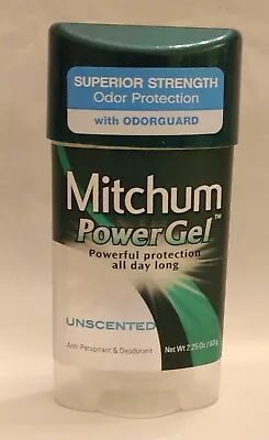 Mitchum Power Gel Anti-Perspirant & Deodorant UNSCENTED W/ ODORGUARD  2.25oz NEW • $3