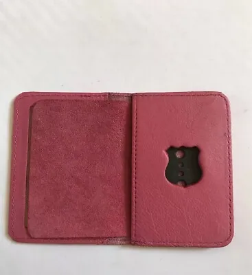 £14.73 • Buy New York City Police Officer Mini Pin  “Plain “   Pink Bi-fold Wallet ,ID