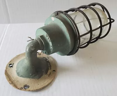 Vintage Killark Industrial Light Fixture Van Brunt NY • $99.99