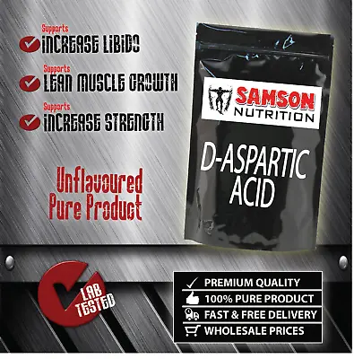 $59.95 • Buy Pure D-Aspartic Acid Powder 1kg, DAA Best Quality, Testosterone Booster