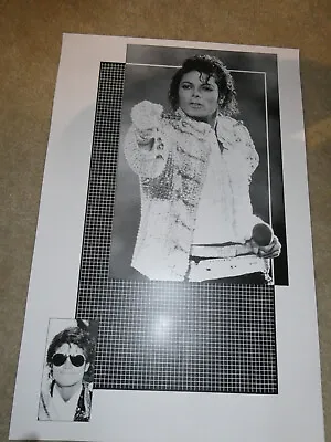Unique Vintage 1980s Original Photograph Art Michael Jackson Poster 22.5x15  • $29