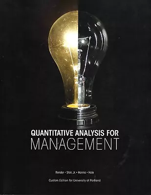 Quantitative Analysis For Management • $29