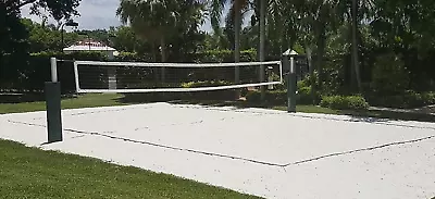 Volleyball Net Outdoor Heavy Duty With Aircraft Wire Rope Thicker Border For In • $27.95