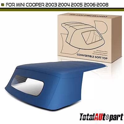 New Blue Convertible Soft Top W/ Defroster Glass Window For Mini Cooper 03-08 • $269.99