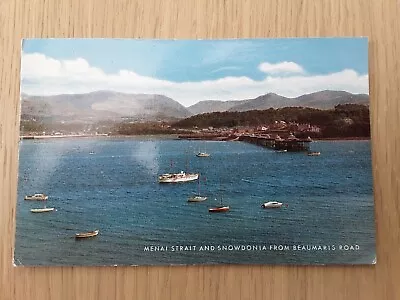 Menai Straits Postcard Posted 1974 • £1.75