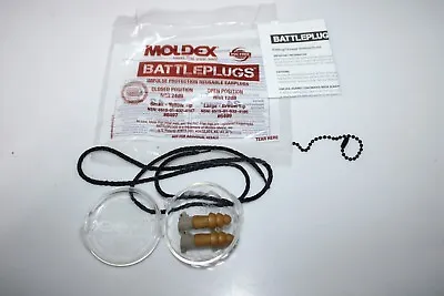 NEW Moldex 6497 BattlePlugs Shooting Ear Plugs - Small Fast Free Shipping! • $11.99