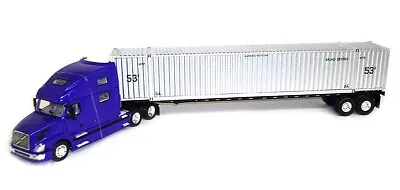 Tonkin SC1079 Volvo VNL 670 Sleeper - Blue/Purple W/Container 1/53 Die-cast MIB • $115