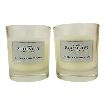 £11.50 • Buy 2x 110 G Pecksniff's Candles Gardenia & White Peach