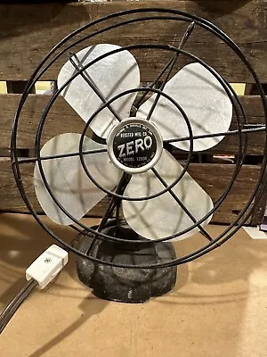 Vintage 1950's Mid Century Zero 1250R Bersted Electric Kitchen Desk Fan • $39.33