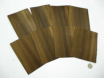 1 Lot Of 8pcs Fumed Larch Raw Veneer Shorts Lot #34 • $13.49