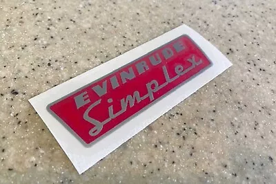 Evinrude Vintage Outboard Motor Control Box Decal Simplex + FREE Shipping! • $12