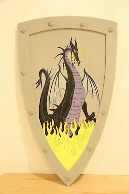 Disney Store Sleeping Beauty Prince Phillip Maleficent Dragon Cosplay Shield • $28.99