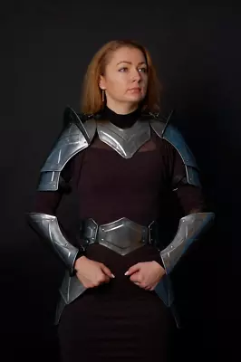 Medieval Princess Elf Fantasy Costume Larp Elven Steel Armor Lady Female Costume • $279