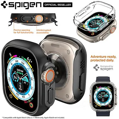 $29.99 • Buy For Apple Watch Ultra 2/1 49mm Case Genuine SPIGEN Ultra Thin Fit PC Slim Cover