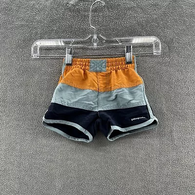 Patagonia Baby Toddler Size 12-18M  Swim Multicolored Colorblock Swim Shorts • $14.88