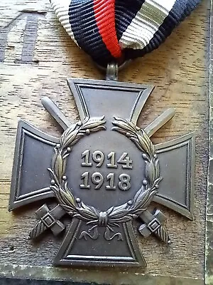 £17 • Buy Original German WW1 1914-1918 Hindenburg Cross Of Honour Medal Godet