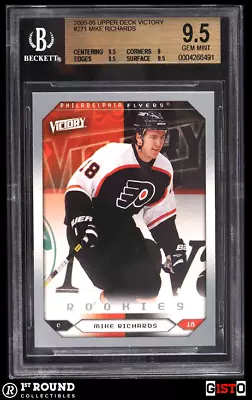 Mike Richards RC BGS 9.5: 2005-06 Upper Deck Victory Rookie Card Gisto POP 4 • $29.99