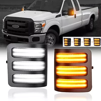 Dynamic LED Side Mirror Marker Lights For FORD F250 F350 Super Duty Tow Mirrors • $38.68