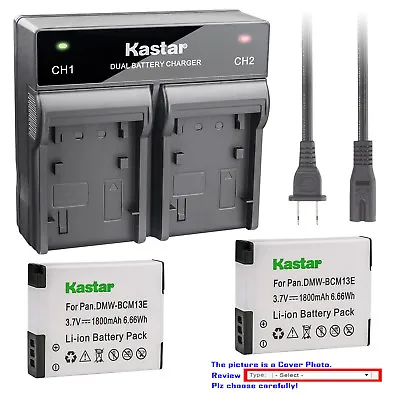 Kastar Battery Rapid Charger For DMW-BCM13 DMW-BCM13E Panasonic Lumix DMC-ZS30R • $18.99