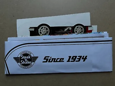 Steak 'n Shake Hot Rod Car #1 Of 4 Unfolded With Hat Kids Activity Sheet • $5.95