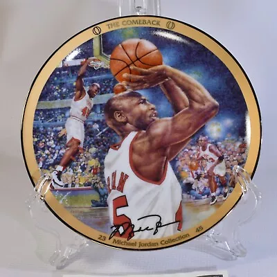 Michael Jordan The Comeback NBA Collector Plate Bradford Exchange • $45