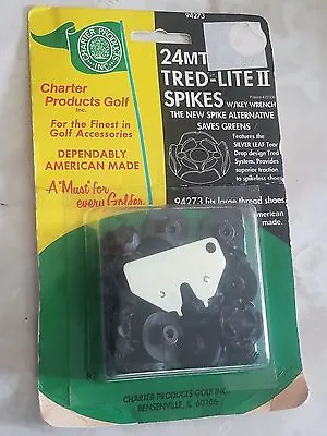 Vintage Charter Products Tred-Lite Golf Spikes NEW SEALED • $19.99