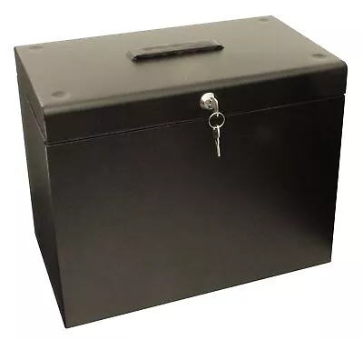 Small Filing Cabinet Portable A4 Filing Secure Storage Lockable Metal Home File • £21.63