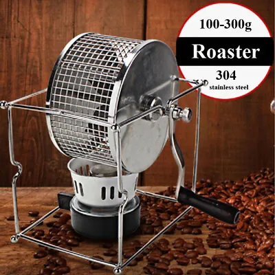 100-300G DIY Manual Home Mini Coffee Bean Roaster Baking Roller Roasting Machine • $124.28