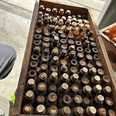 Lot Of Vtg Apothecary Pharmacy Lab Medicine Jars Bottles (129 Bottles) • $200