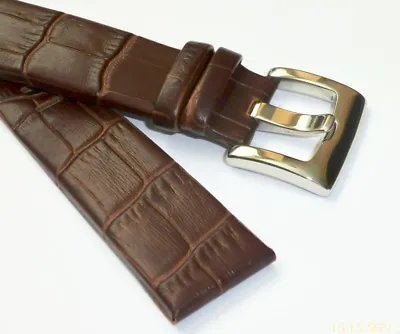 22mm BROWN Genuine Leather Band Strap With Buckle For MONTBLANC Timewalker • $37.90