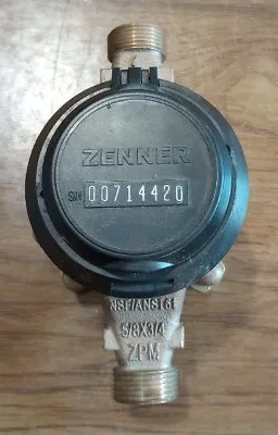 ZENNER 5/8  X 3/4  ZPM NITRO II WATER METER PPD • $119.10