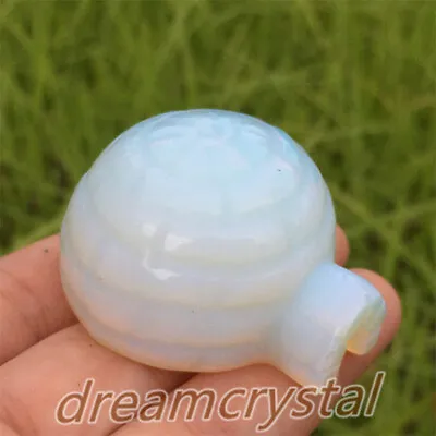 1.5  Opalite Igloo Carved Quartz Crystal House Crystal Sculpture 1pc • $12.29