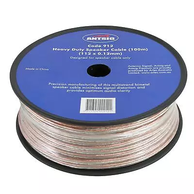 100m Antsig Heavy Duty Speaker Cable Wire AWG16 112 X 0.12mm • £50