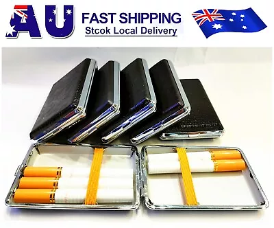 Portable Unisex Slim Cigarette Case Holder Box Pocket Pouch Holds 12pcs AU • $7.99