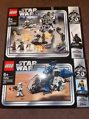 £96 • Buy Lego Star Wars 75261 Clone Walker And 75262 Dropship 20th Anniversary Sets BNISB