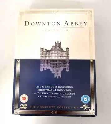 £4.99 • Buy Downtown Abbey Series 1-4 DVD Boxset Rated 12 Preloved #GB 09