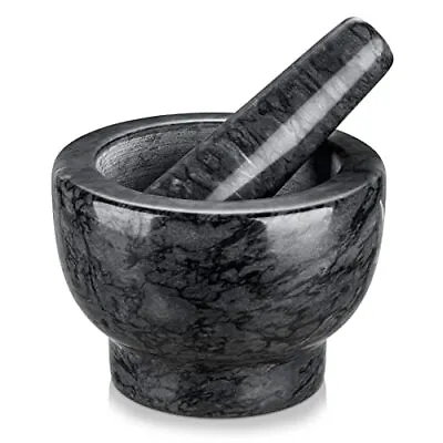 Marble Mortar & Pestle Set Grinding Bowl Container For Spices Salsa Pesto Herbs • $30.36