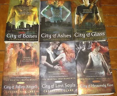 The Mortal Instruments Series 1-6 By Cassandra Clare Matched Set Trade Paperback • $24.99