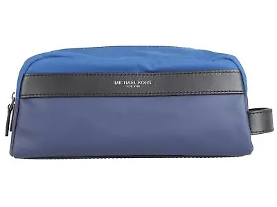 Michael Kors Women's Sponge Makeup Bag Toiletry Holder Blue Zipper • £74.52