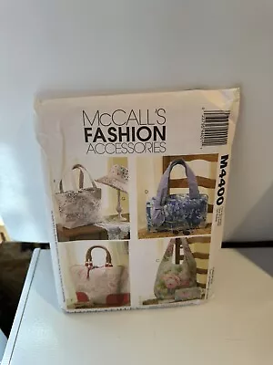 MCCall's Fashion Accessories M4400 Handbag And Accessory Sewing Patterns New • $8