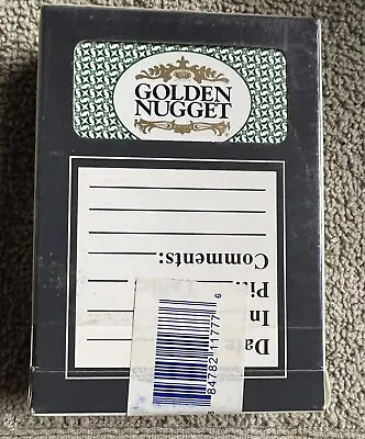 Vintage GOLDEN NUGGET Casino Playing Cards GEMACO Brand Las Vegas Rare Green • $9.77